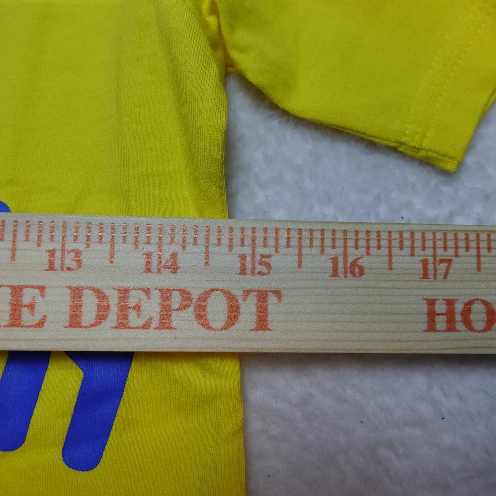 Adidas Colombia Soccer T-Shirt Kids Small Yellow Graphic Tee JZ8879 NWT